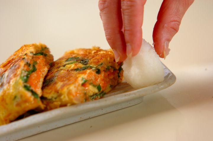 ツナとニラの卵焼きの作り方3