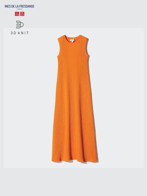 ユニクロレディース3Dニットリブワンピース