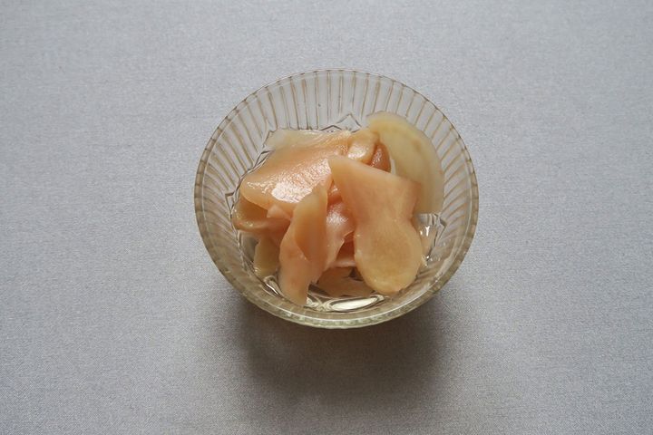 ▲漬けてから1週間後。味がなじんで、おいしくなります。