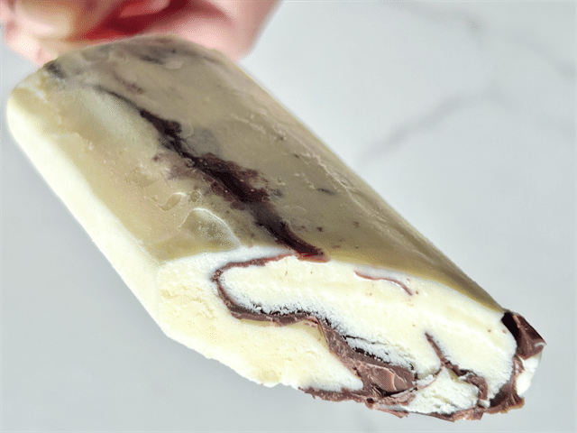 チョコバッキー バニラ 断面