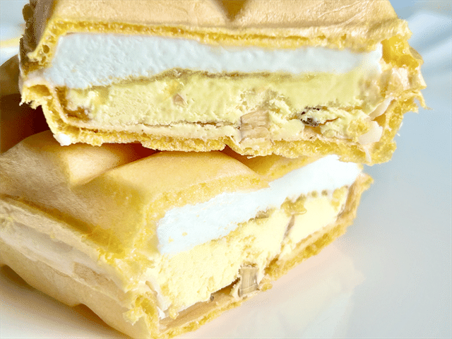 DESSERTモナカ 瀬戸内レモンタルト 断面