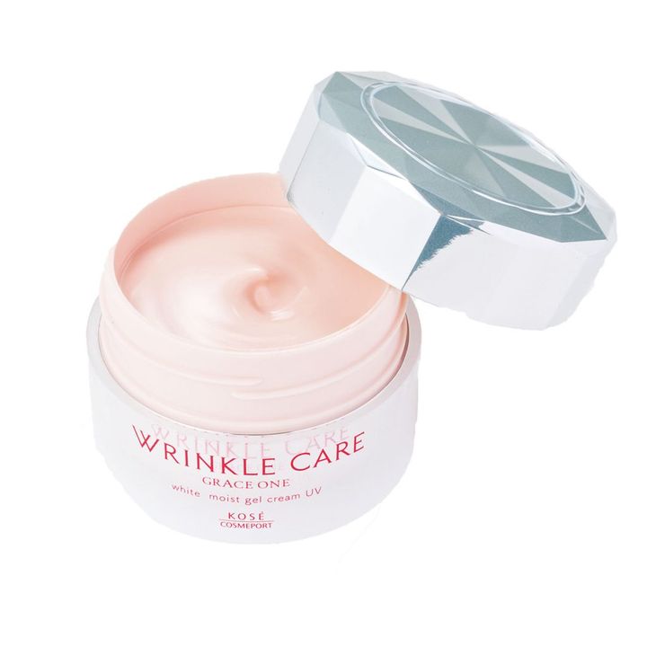 グレイスワン リンクルケア ホワイト モイストジェルクリーム UV SPF50+・PA++++（医薬部外品） 60g ¥3,520（編集部調べ）／コーセーコスメポート お客様相談室