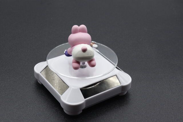 キャンドゥ ソーラー式 回転台 白色 回転