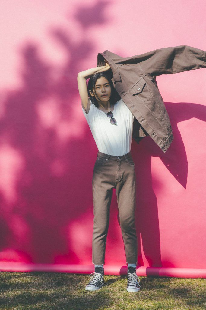 ブラウンデニムのセットアップで気分をチェンジ！【毎日のデニムコーデ】