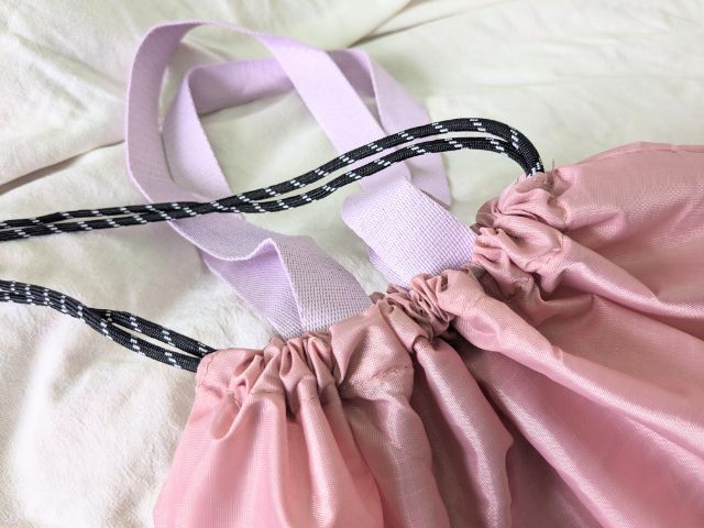 バッグを閉めたところ