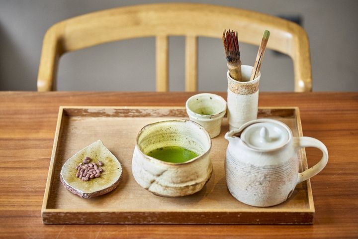 「挽きたて緑茶 セルフミキシング」770円