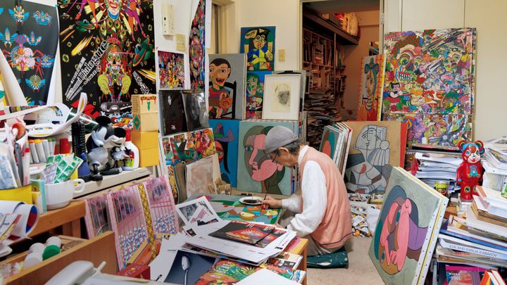 アーティスト・田名網敬一のアトリエ