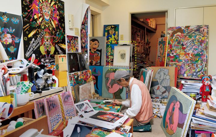 アーティスト・田名網敬一のアトリエ