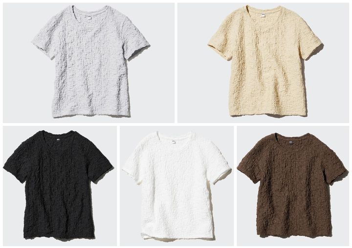 画像: 【ユニクロ】シャーリングT（半袖）各¥1,500 www.uniqlo.com
