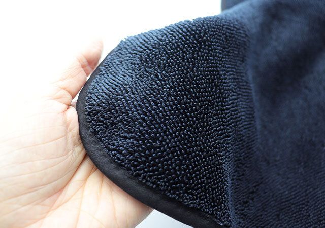 ダイソーの足が喜ぶバスマット（強撚パイル、リバーシブル、大きいサイズ）の素材