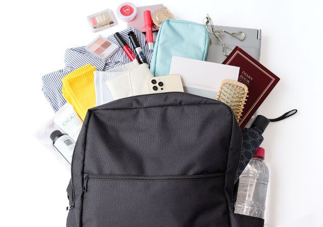 バックパック 1つにこれだけ入る