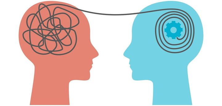 共感する二人のイメージ