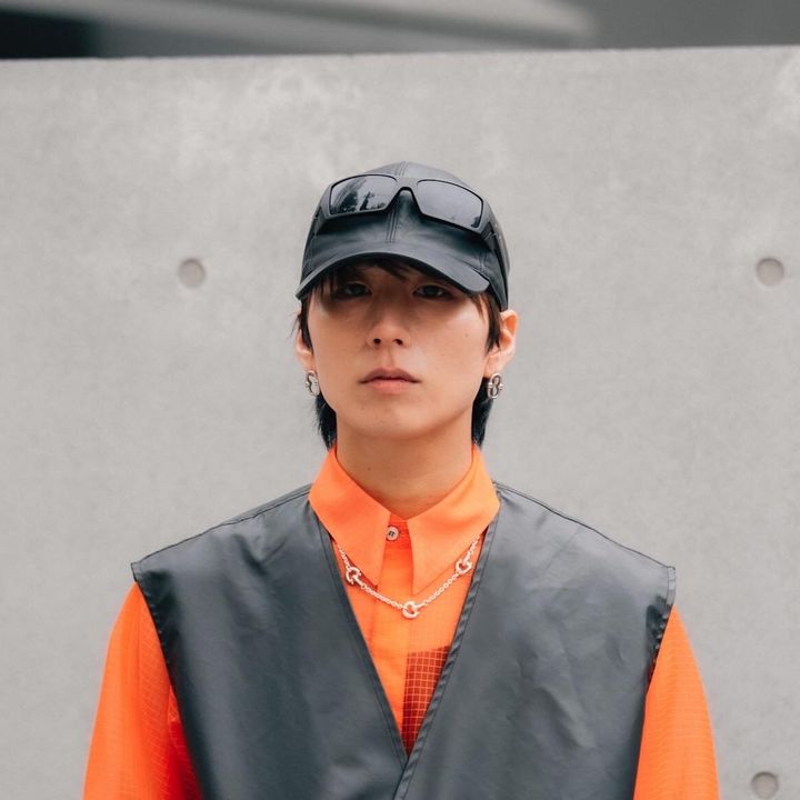 〈prasthana〉のレザーキャップ