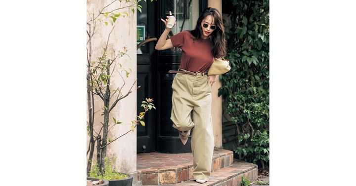 パンツコーデ,チノパンコーデ,近藤千尋