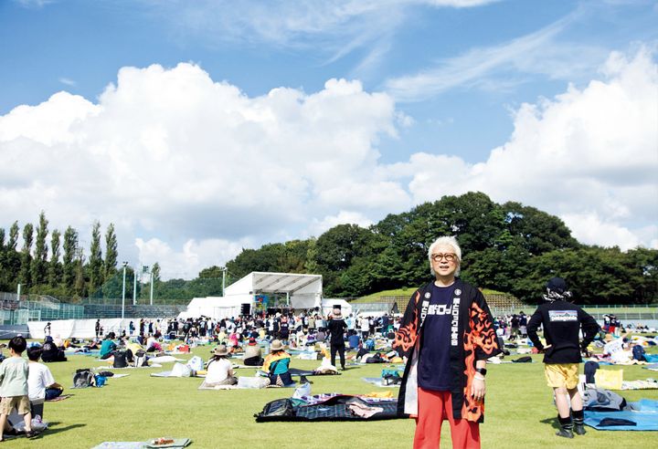 福島県白河市で開催された『風とロック芋煮会』の会場