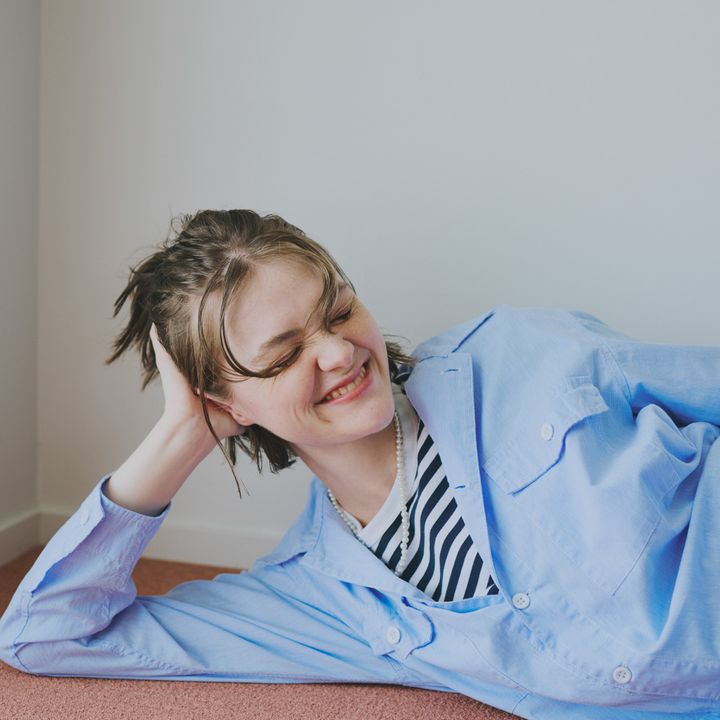 ブルーのオールインワンにボーダーを効かせ、梅雨を明るく乗り切る！【マイスタンダードブック】