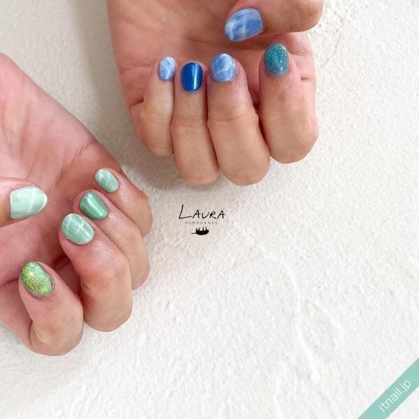 LAURA POMPONNEEが投稿したネイルデザイン [photoid:I0128894] via Itnail Design (735341)