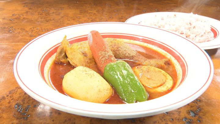 6月18日放送の「ヒューマングルメンタリー オモウマい店」のワンシーン・「チキン野菜」（通常）（中京テレビ提供）