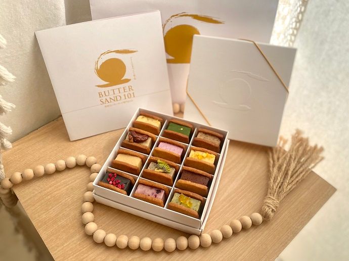 「和歌山バターサンド専門店101」のバターサンドビジュアル