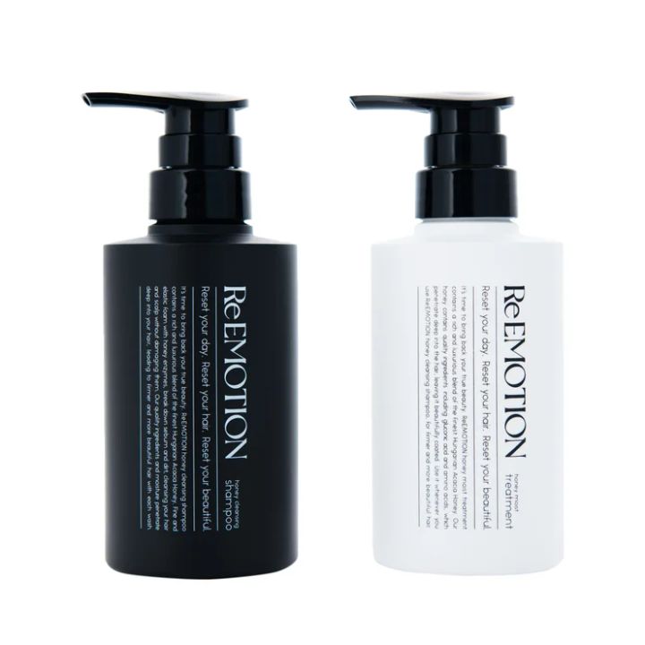 癒しヘアケア ReEMOTION ハニークレンジングシャンプー・ハニーモイストトリートメント 2