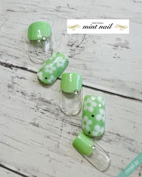 mint nailが投稿したネイルデザイン [photoid:I0127841] via Itnail Design (735383)