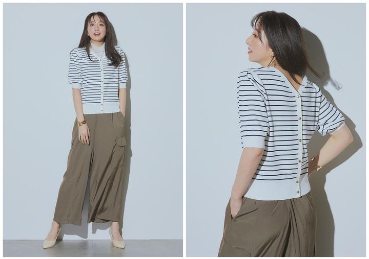 画像: 【プラステ】UVカットレーヨンブレンド2WAYカーディガン（マシンウォッシャブル/UVカット/接触冷感）¥6,990