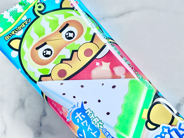 ロッテ 幻！？の白い スイカバー パッケージアップ