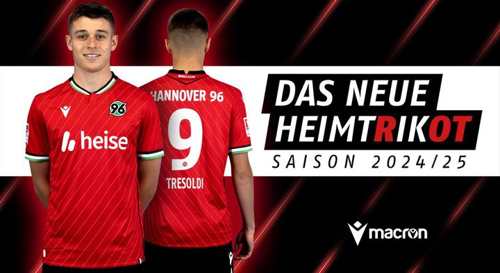 室屋成のハノーファー、2024-25新ユニフォームを発表！ストライプの「角度」にこだわりのデザイン