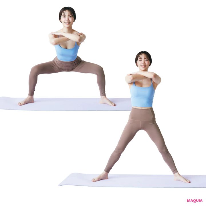 カモシカ脚 脚やせ がちゃん スクワット