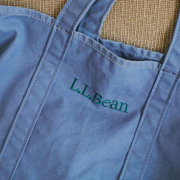 ブルー系で３サイズ・３デザイン揃えたい、《エル・エル・ビーン》のキャンバストート【マイスタンダードブック】