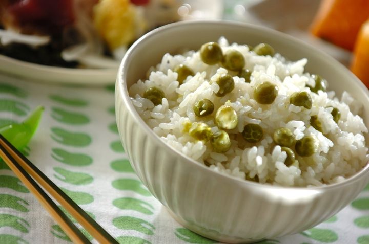 グリンピースご飯