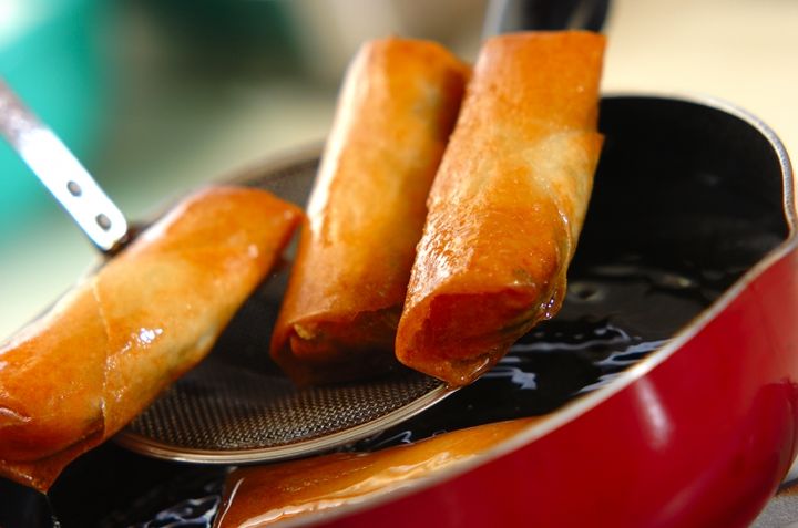 ささ身とクレソンの春巻きの作り方3