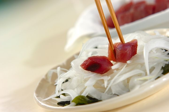 カツオのサラダ仕立ての作り方1