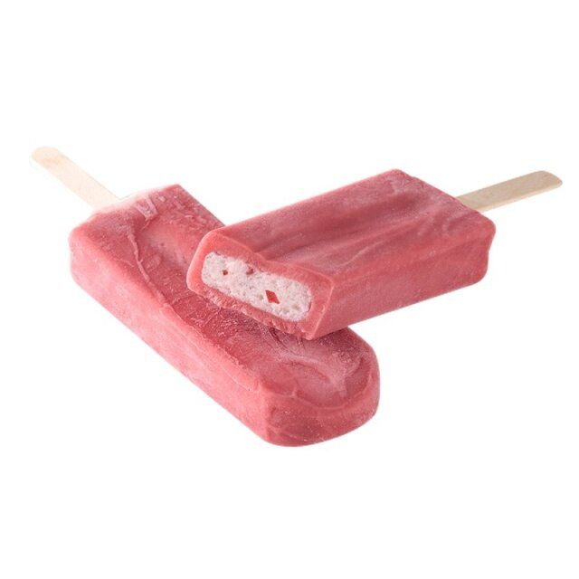 シャトレーゼのリニューアルしたやわらか氷バー あまおう苺6本入