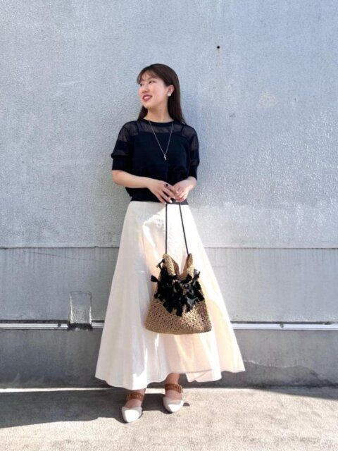 サマーニットのコーデ5