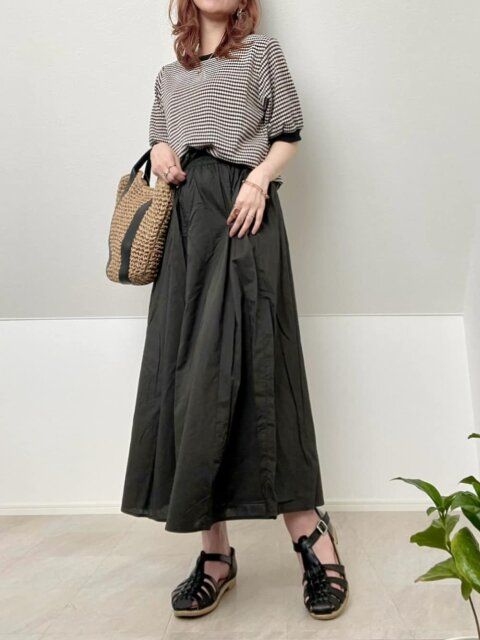 サマーニットのコーデ4