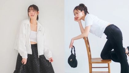 【金川紗耶・中村里帆】最旬アイテムで強気に攻める！“モノトーン”コーデ集