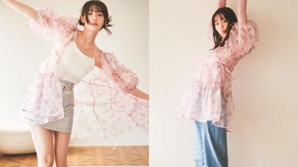 【春トレンド】着るたびに別人顔！華やぎ「フラワーチュニック」の着回し術