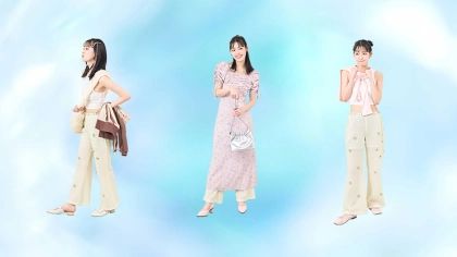 1枚でスタイリングの幅が倍増！「バラモチーフつきパンツ」の着回し術♡