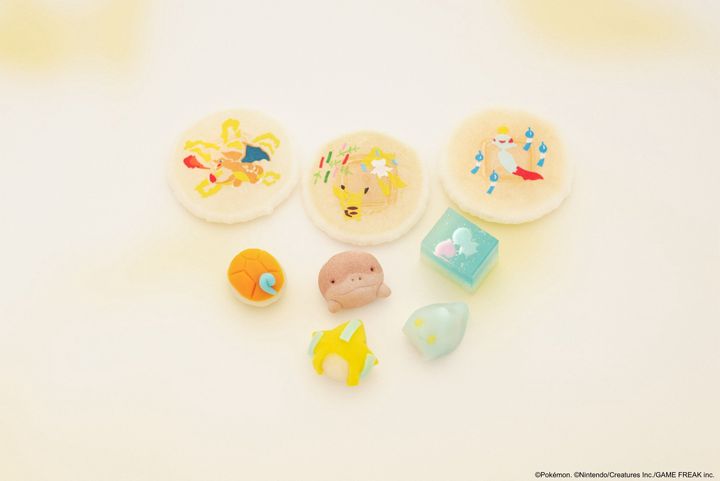 「七條甘春堂」の「ポケモン京菓子 夏」