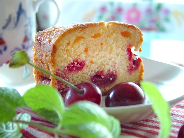 サクランボのパウンドケーキ