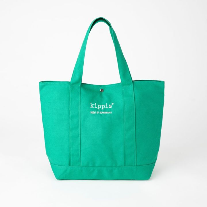 kippis ステッチロゴトートバッグ グリーン