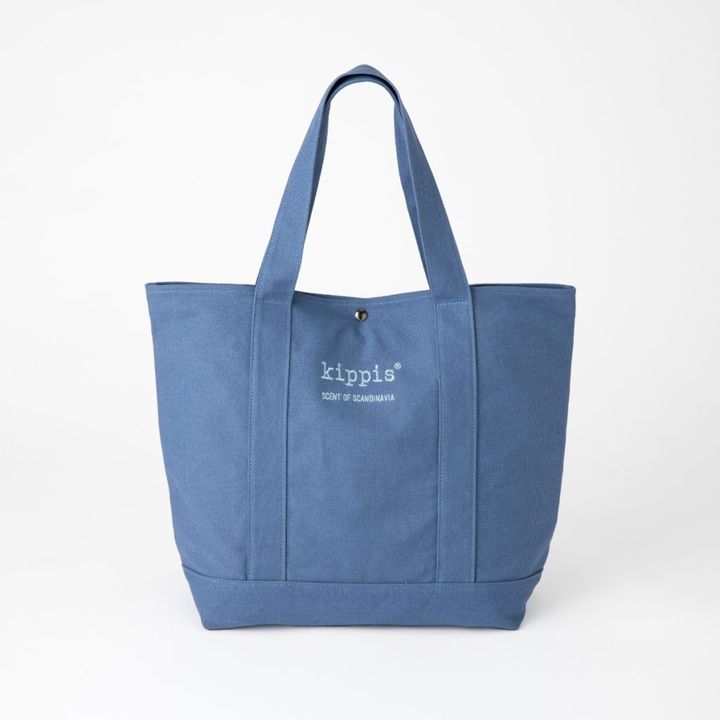 kippis ステッチロゴトートバッグ ブルー