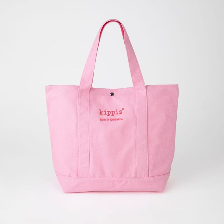kippis ステッチロゴトートバッグ ピンク