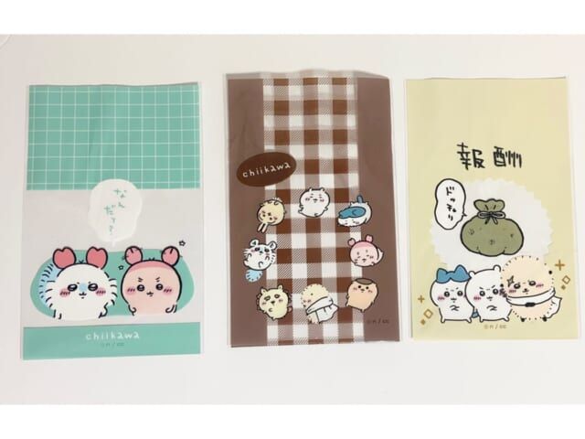 100円ショップ×ちいかわ雑貨第6シリーズ PPカラーギフト袋 全柄 全種類