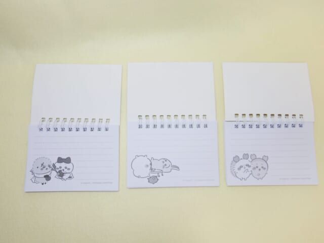 100円ショップ×ちいかわ雑貨第6シリーズ リングメモ帳（横型） 中 メモ 絵柄