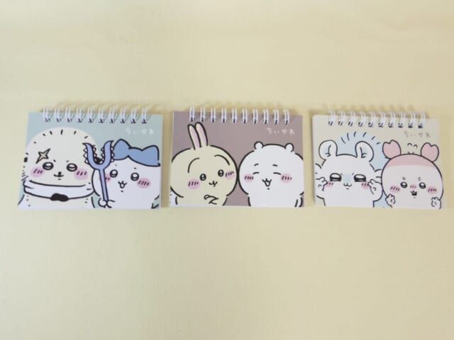 100円ショップ×ちいかわ雑貨第6シリーズ リングメモ帳（横型） 表紙