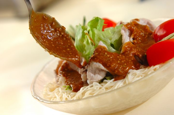 豚しゃぶのサラダ素麺の作り方3