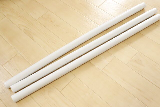 ダイソー ゴミ袋ホルダー ポールを組み立てる