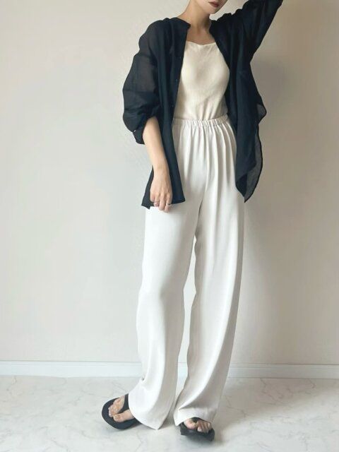 シアートップスのコーデ3